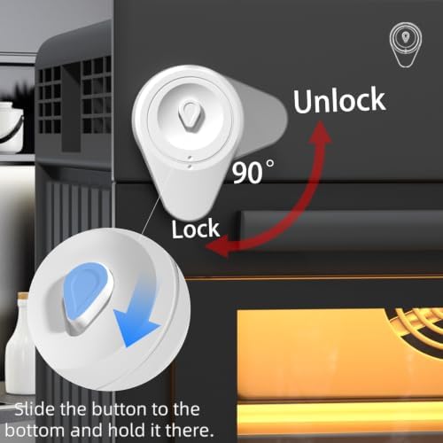 Oven Door Lock Baby Proofing, 2 Pack, Flat Front, Small-Appliance — 사진 5