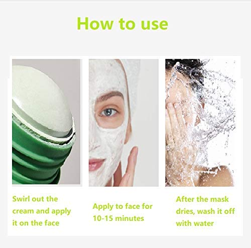Venanoci Green Tea Mask Stick(2 Pack), Purifying Clay Mask, Blackhead Remover,Poreless Deep Cleanse Mask Stick,Oil Control Face Mask, Skin Detoxifying Face Stick Mask For All Skin Types #TOP4