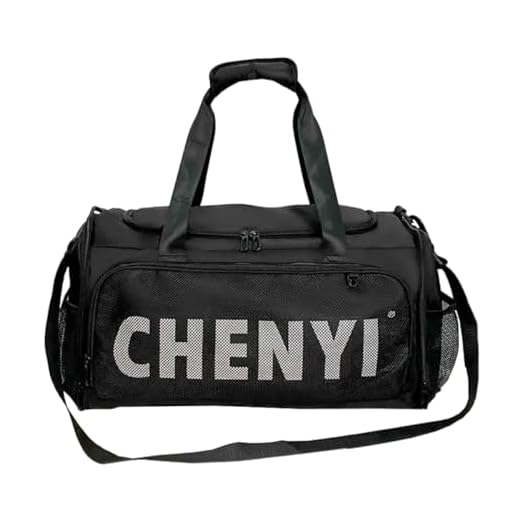 Bolsa Mala Mochila Academia Fitness Esportiva Bag Viagem Ginástica Bolsa Treino Cross Impermeável Porta Tênis Roupas Grande Qualidade Premium Chenyi (PRETO)