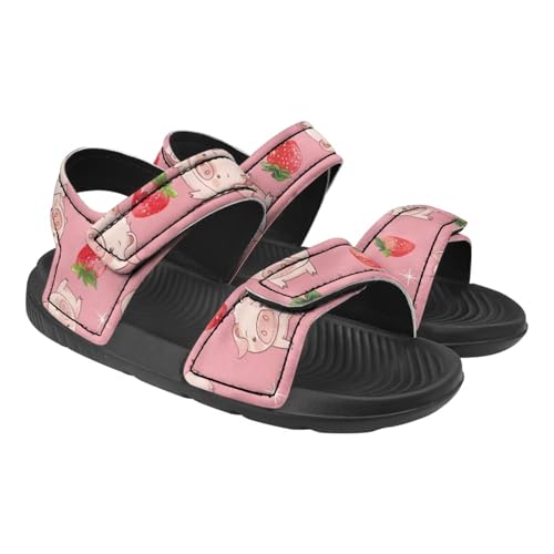 Kids Sandals for Boy Girls Summer Sandals Athletic Slide Shoes Non Slip Double Buckle Strap Kids Summer Footwear