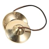 vintage cymbal stamps Campana de platillos vintage: el platillo de cobre tiene una apariencia exquisita, textura clara, sensación cómoda, apariencia hermosa, fácil de dañar y gran durabilidad.