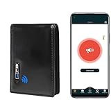 1Pc Smart Wallet for Men, GPS Tracker Card Finder, Slim Card Holder, Men (203Black1)