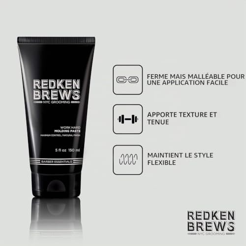 Redken Brews pâte modelante pour une fixation naturelle 150 ml - vue 6