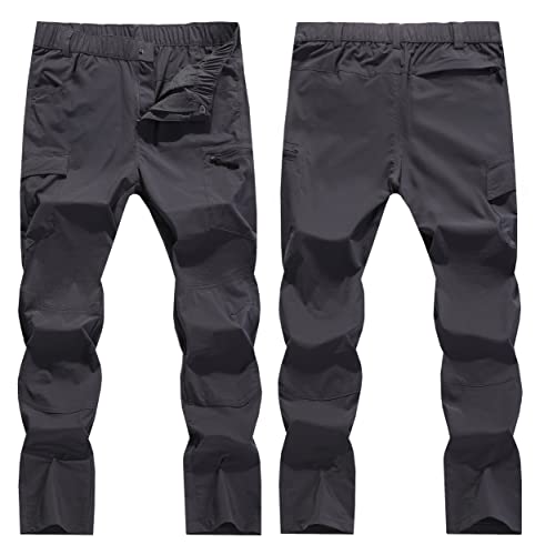 Women's Outdoor Hiking Pants Cargo Pockets Athletic Pants Quick Dry Upf 50+ Water-Resistant Pants For Women Camping Workout Gray M #TOP5