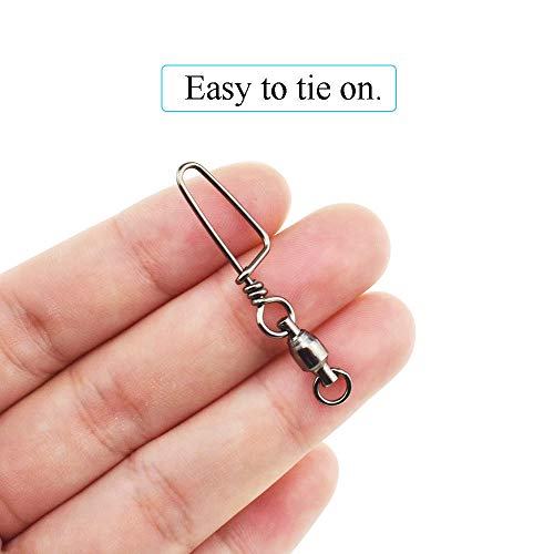image for Hao Pro Fishing Rolling Snap Swivels 44mm Length 73lb Barrel Column Be