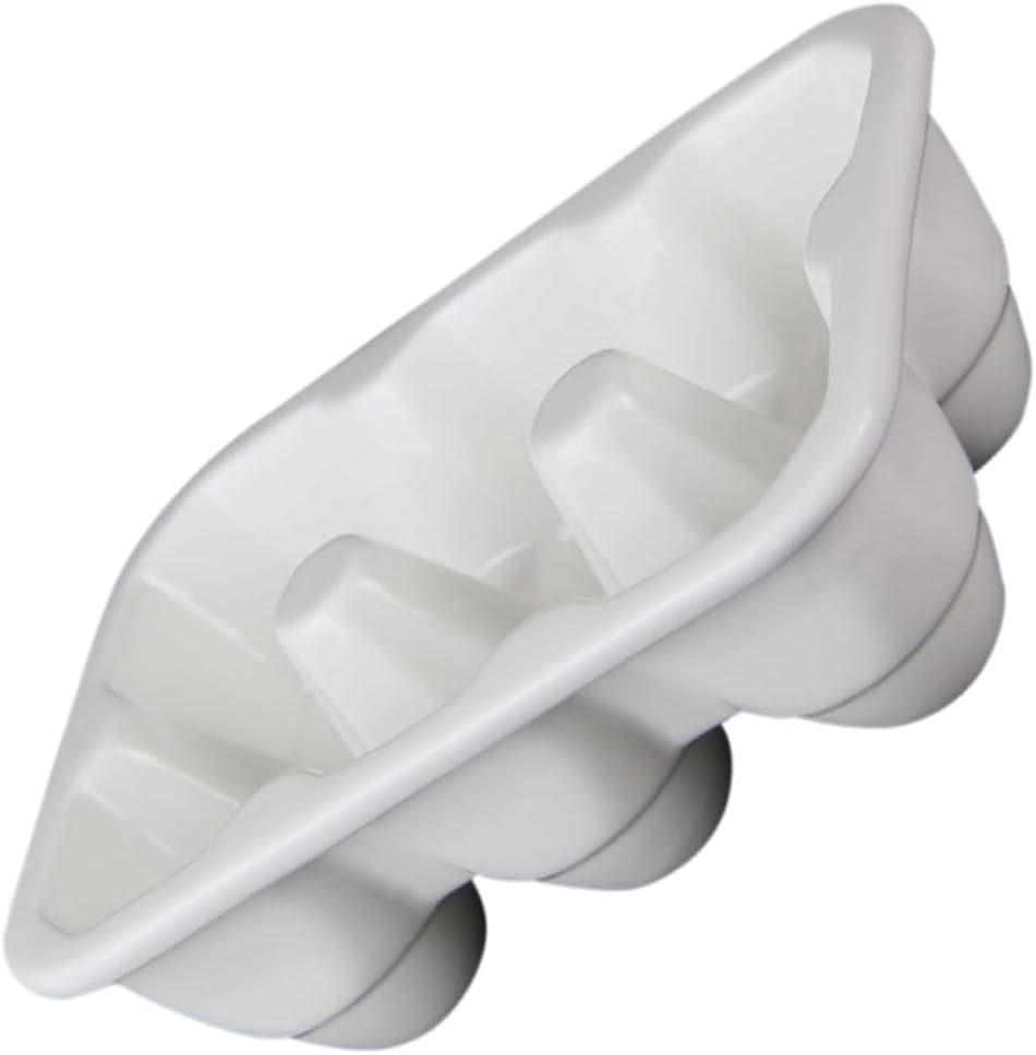 6grids Egg Storage Box Porcelain Egg Holder for Refrigerator Design Easy to Clean for Kitchen Organization