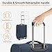 British Traveller Expandable 24" Medium Suitcase Lightweight Softside Hold Check in Luggage with 4 Wheels and Built-in TSA Lock, Navy
