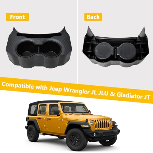 Portavasos trasero 2 en 1 para Jeep Wrangler 2018-2023 miniatura 3