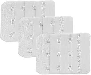 WARZIX Bra Extender 3 Hooks, Rows Elastic Bra Band Hook Strap Extensions For Women, Pack Of 3 (white colour) Price In India