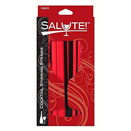 Salute! Pitillos para cócteles, negro
