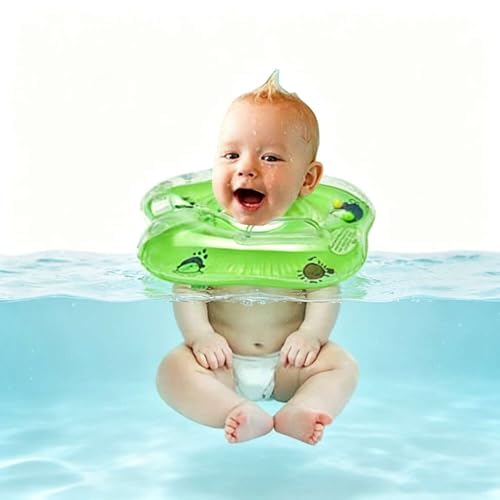 Upgraded Double Air Chamber Infant Swimming Float Ring, Anti Flip Support Toddler Pool Floater for Home Bath and Outdoor Water Park#0821