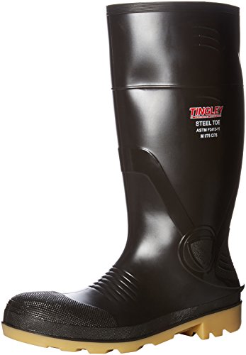 Image of Tingley Rubber 51244 15-Inch Steel Toe Cleated Knee Boot, Size 13, Brown