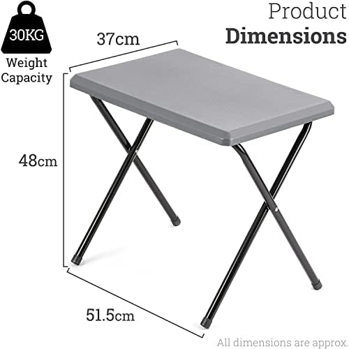 Trail Small Folding Camping Table, Lightweight Compact Portable, Non-Slip Surface, Outdoor Picnic, Barbecue, Beach, Garden, Caravan