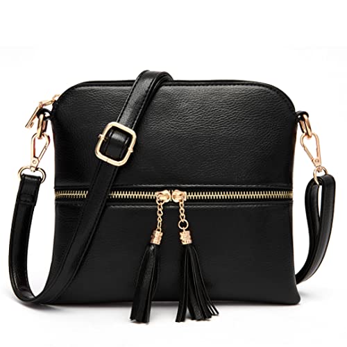 Image of Qiyuer Slouchy Handbag for Women Shoulder Bag Hobo Purse Wallet Set 3pcs | Curved Lines, Dual-use Crossbody /Shoulder, Soft PU Vegan Leather, Divided Compartments, Versatile Roomy for Daily & Work