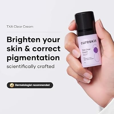 Cureskin Tranexamic Acid 10% Cream | 20,000 PPM Kojic Acid Dipalmitate, 15,000 PPM Alpha Arbutin, 100,000 PPM Tranexamic Acid | Dark spots, Freckle, Blemishes, Pigmentation (15g/0.5 Oz)