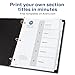 Avery Dividers for 3 Ring Binders, 5 Tabs per Set, Customizable Table of Contents, Classic White Tabs, Great for Organizing Reports, Projects, and More (11130)