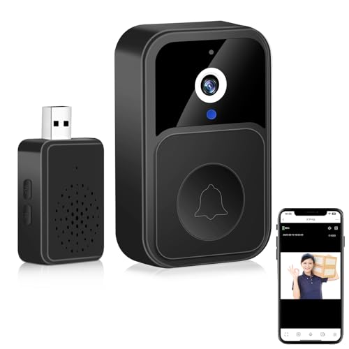 外出先からも通話可能 ビデオドアベル ワイヤレス スマホドアベル...