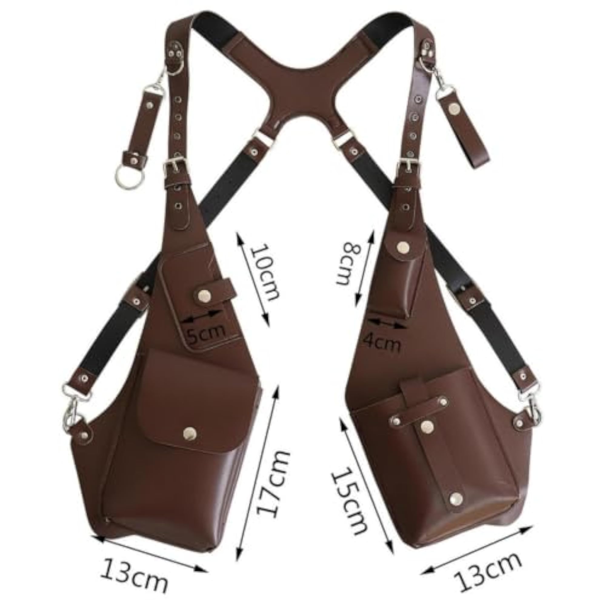 Steampunk Shoulder Harness Bag for Costume and Camping