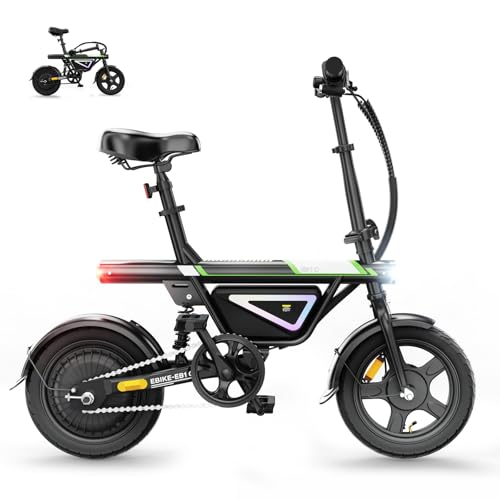 Finbike Elektrofahrräder Klappbar,14 Zoll Elektrofahrrad 12Ah Akku,250W …