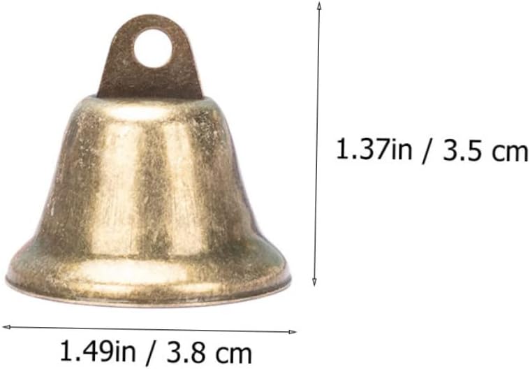 AUTSUPPL 25pcs Vintage Craft Bells for DIY Projects Metal Jingle Bells for Wind Chimes Wedding Decor and Christmas Ornaments Rustic Iron Art