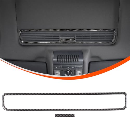 TongSheng Soft Carbon Fiber Car Sunroof Handle Panel Trim Frame,Compatible with Seat Leon 2008 2009 2010 2011 2012 (Black Carbon Fiber)