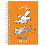 Agenda 2026 Simon's Cat, formato A5, a spirale