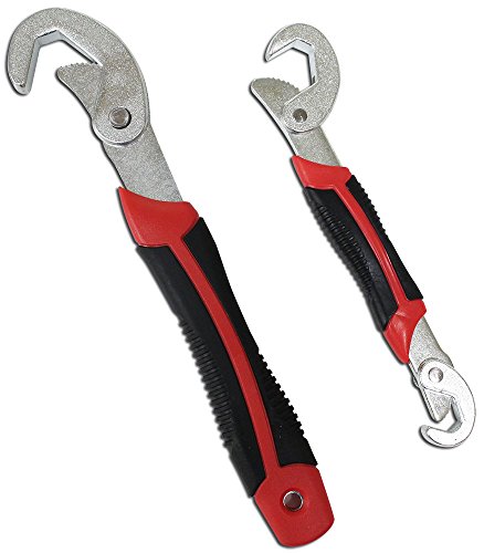 2 Piece Set Of Snap And Grip Wrenches That Automatically Adjust To Any Size Pipe, Nut, Or Bolt #TOP17
