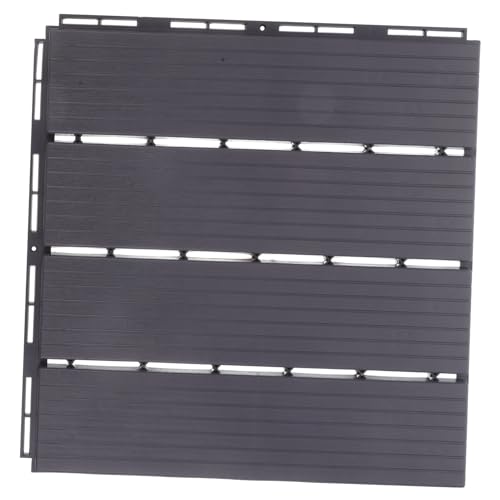 LIFKICH Interlocking Deck Tile Outdoor Flooring for Patio Durable Grey Plastic Tiles Easy to Install and Lightweight for Deck Renovation and Outdoor Spaces