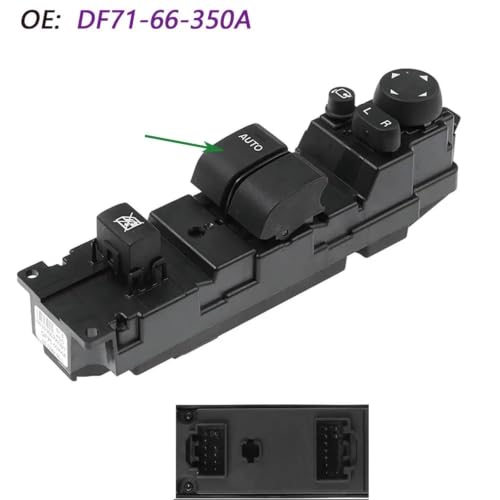 Bouton de levage pour Mazda 2 2008-2009 commande de fenêtre électrique DF7166350A - 3