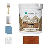 Jungarian Wood Grain Furniture Paint 10.5oz with Tools - All-in-One No Need Prime No Need Varnish - Water-based & Low Odor - Outdoor & Indoor Wood Paint for Furniture and More - Golden Mahogany
