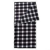 Tissu doux et confortable : doté d'une polaire double face, ce sac de couchage offre une sensation chaude et confortable contre votre peau, améliorant votre expérience de camping avec confort et détente.