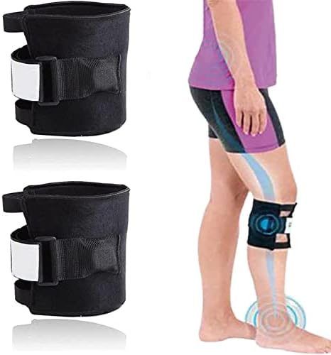 Pressure Point Brace Relieve Acupressure Leg Sciatica, Magnetic Therapy Self Heating Knee Support Wraps Pain Relief, Sciatic Nerve Brace For Knee Pain, Fit For Men & Women(2pcs )