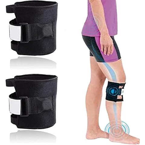 Sciatica Pain Relief Devices,Pressure Point Brace Relieve Acupressure Leg Sciatica, Magnetic Therapy Self Heating Knee Support Wraps Pain Relief, Sciatic Nerve Brace For Knee Pain, Fit For Men & Women（ 2pcs ） Cover