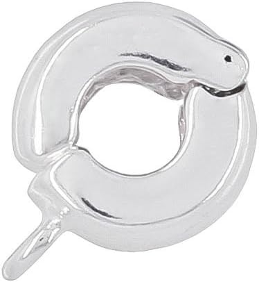 egemmall 1PC Sterling Silver Hinged Clip Lock Stopper Bead For European Charm Bracelet