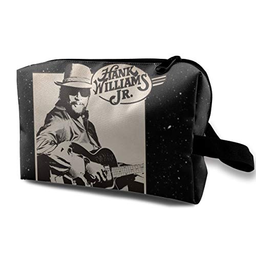 LutherStamm Hank Williams Jr Women Travel Cosmetic Bags Multifunction Portable Makeup Pouch Zipper Clutch Pouch Storage Bag