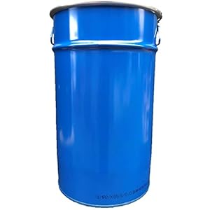 60 Liter Hobbock/Deckelfass Fass Garagenfass Ölfass NEU Blau