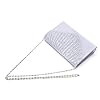Kaever Femme Sacs Toutes les Saisons Satin Sac de soirée Cristal/strass pour Mariage Soirée/Fête Formel, Argent, 21 x 13 x 5 cm #1