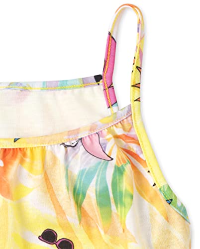 The Children's Place Girls Sleeveless Tank Top And Shorts 2 Piece Pajama Set, Floatie/Tie Dye 2-Pack, Medium (7/8) #TOP3
