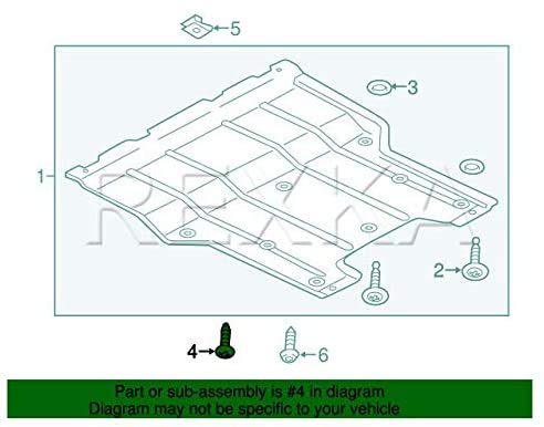 Miniatura 6 de Rexka 20 piezas M5-0.083 x 0.748 in T25 Torx Fender Liner Splash Guard Under Cover Soporte de licencia Truss Head Tapping Tornillo Tornillo