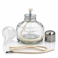 Glas Alkohol Feuerzeug mit Anti-Auslauf-Sicherheits system. Inklusive Docht, 120 ml Volumen Alkohol Lampe mit Schraubverschluss. Alkohol Brenner Lampe Glas. Glas Lampe zum Beheizen von Laborgeräten.