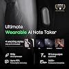 Plaud NotePin AI Voice Recorder, Voice Recorder with Additional Charging Set, Transcribe & Summarize with AI Technology, 64GB Memory