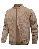 Wizoat Mens Varsity Jacket Lightweight Jacket Causal Waffle Letterman Bomber Jackets