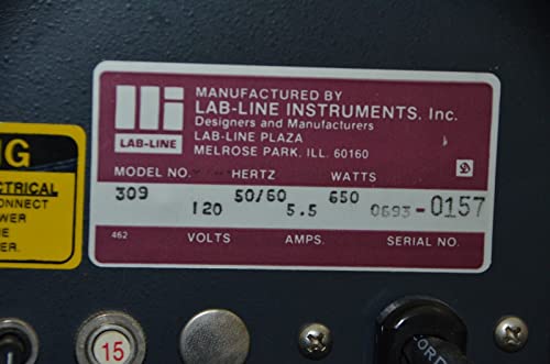 Lab-Line Model 309 Hybridization Incubator W/Six Lab-Line 308-9 38X300Mm Tubes #TOP5