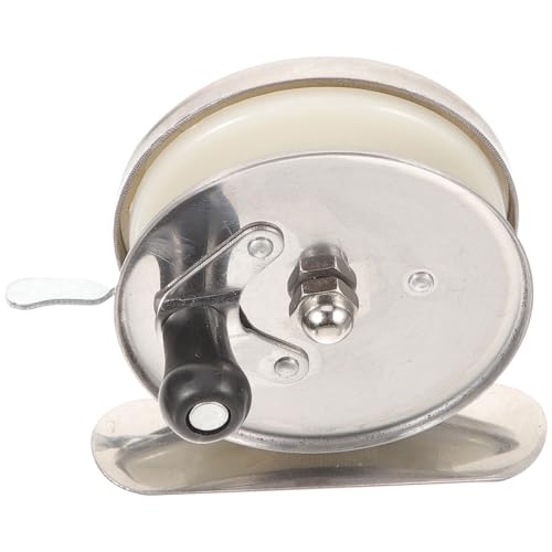 Iron Fishing Wheel for Fishing Rods and Line, Silver Travel-friendly Reel