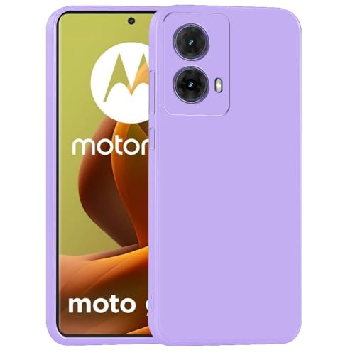 Image of Back Cover for Motorola Edge 50 Fusion 5G | Full Camera Protection | Premium Liquid Silicon Case | Flexible Bumper Case for Motorola Edge 50 Fusion 5G (Purple)