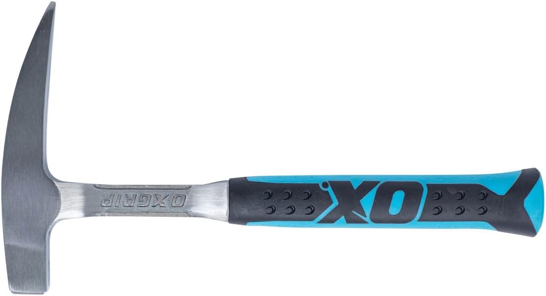 OX Tools Pro 22 oz Rock Pick Geology Hammer with Pointed Tip & Ergonomic Grip