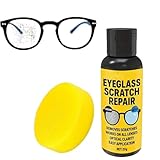 Teegxddy Brillenglas Reparatur Spray, Glas Kratzer Entferner, Glasspray Zum Entfernen von Kratzern, Spiegel Politur Reiniger, Reinigungsspray Entferner Kratzer für Brillengläser (1PC)