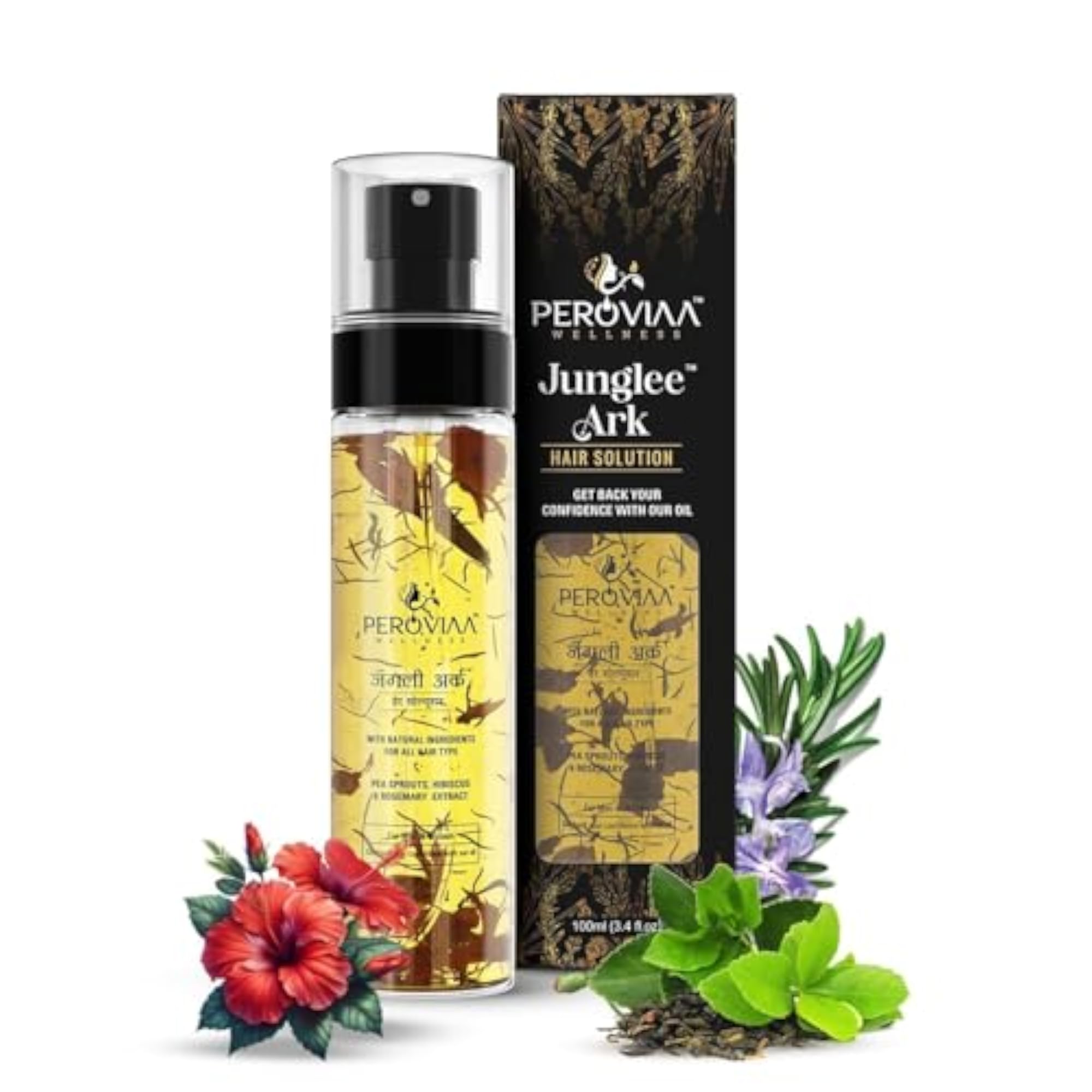 AyuGrowth Fortifying Hair Oil with Amla & Brahmi, Reduces Breakage