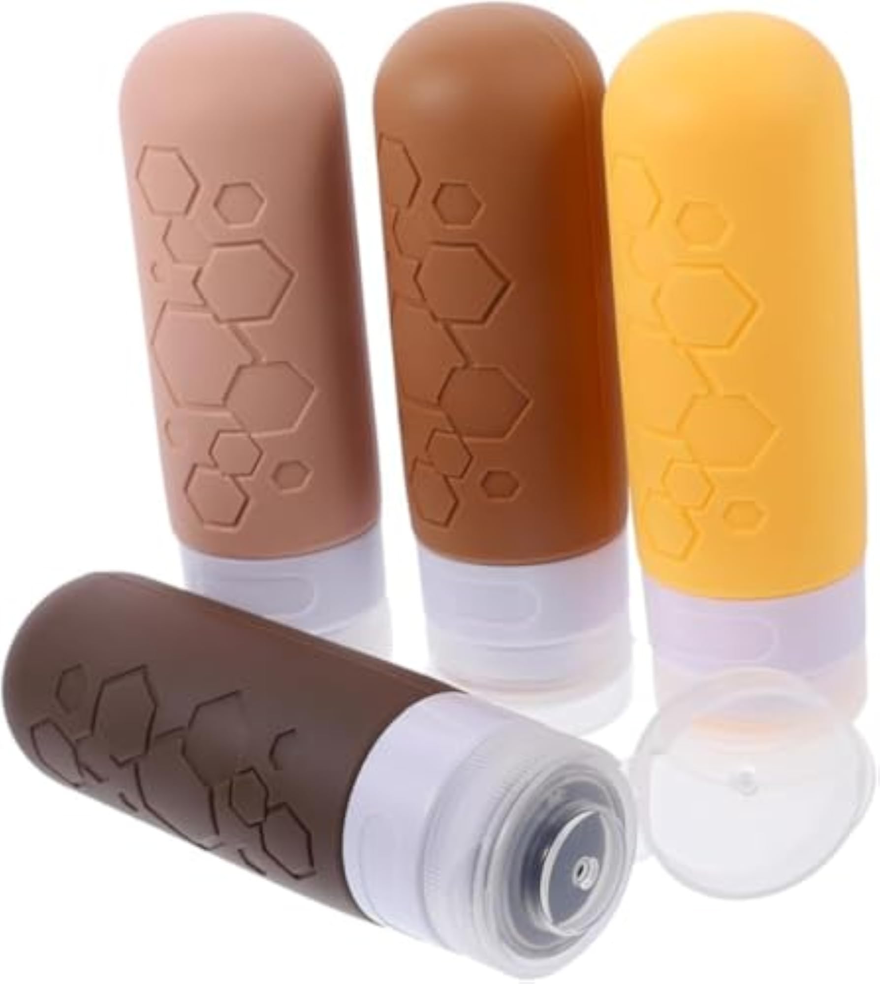 Leak Proof BPA-Free Squeezable Toiletry Containers, Mini Travel Bottles