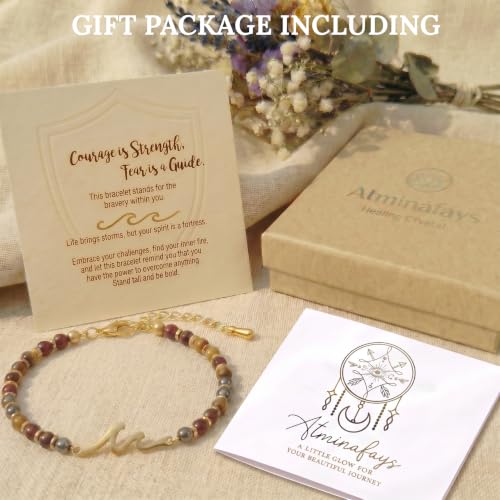 Atminafays Wave Charm Bracelet for Women, Courage & Protection by Atminafays - Used condition - Image 7